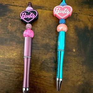 Barbie beaded pen *pink* *teal*